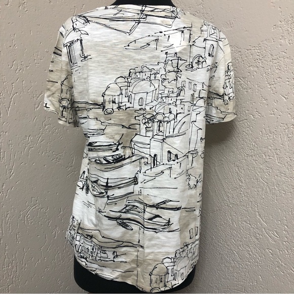 Chico’s Shirttail Tee Sz 1 - Picture 2 of 3